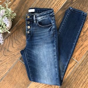 KanCan / High Rise Ankle Skinny Button-fly Jeans